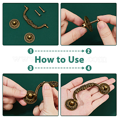 8 пакетик ручки для ящиков из цинкового сплава AJEW-FH0006-29