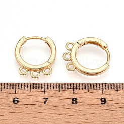 Латунная серьга-кольцо KK-N261-62G