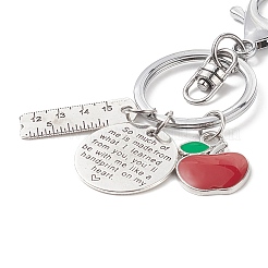 Брелок с подвеской из сплава красного яблока KEYC-TA00003