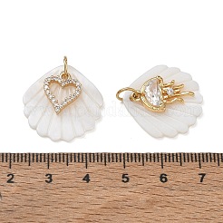 Pendentifs en coquillage d'eau douce naturel&nbsp;PALLOY-JF06026