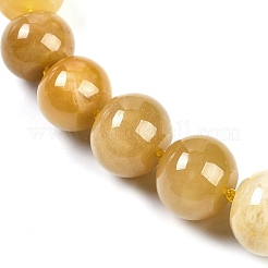 Натуральный топаз нефрит рондель градуированные бусины ожерелья для женщин мужчин&nbsp;NJEW-K388-02L