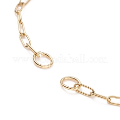 Наполовину готовые 304 нержавеющая сталь скрепки цепи соединитель браслет изготовление AJEW-JB01129