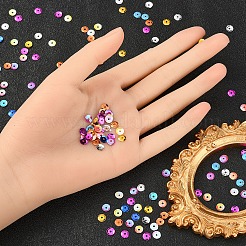 60 г 10 цвета пластиковые бусины с пайетками&nbsp;FIND-YW0001-43