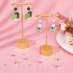 20 шт. латунные серьги-гвоздики DIY-CN0002-46