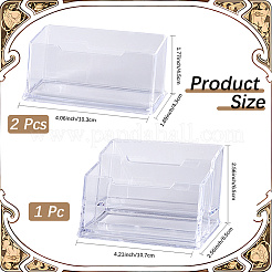 3шт 2 стиля пластиковый держатель для визиток AJEW-CP0006-02