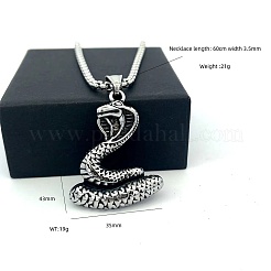 Винтажные подвески в виде змеи из нержавеющей стали 304 в стиле викингов для мужчин.&nbsp;XF8580