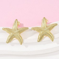 Латунь серьги EJEW-R032-06G