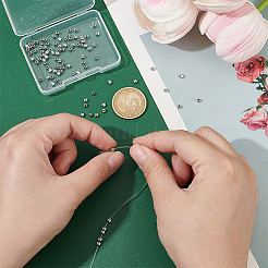 100 шт. бусины из нержавеющей стали марки 304 FIND-UN0016-19