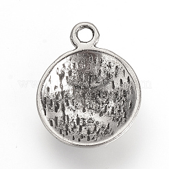 Tibetischer stil Aluminium Anhänger & Charms&nbsp;TIBEP-Q064-140AS-RS