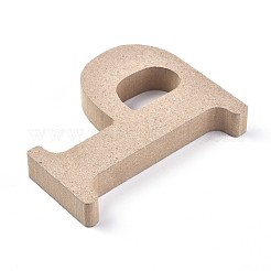 未完成の木材のスライス  レーザーカットウッドシェイプ  diyの絵画飾りクリスマスの家の装飾のペンダント  文字.p  99x77x15mm&nbsp;DIY-WH0162-62P