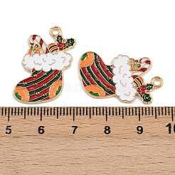 Weihnachten Thema Legierungsemailleanhänger&nbsp;LS-ENAM-C031-01G-03