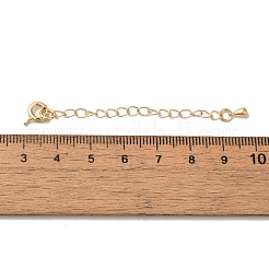 Латунные концы стойки с цепочкой и застежками KK-F873-01LG-02