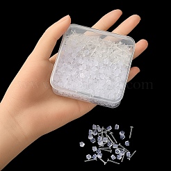 500 шт пластиковые серьги-гвоздики KY-YW0001-28