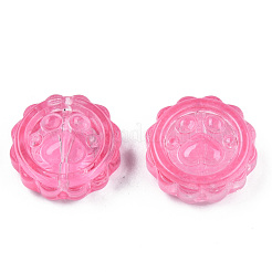 Perle di vetro verniciate a spruzzo trasparente&nbsp;GLAA-N035-037-C08