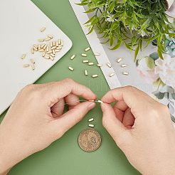 50 шт. латунные бусины с покрытием стойки KK-FH0003-84