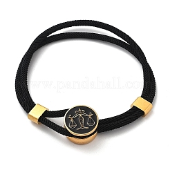 Mehrreihige Armbänder aus Nylonkordeln mit Sternbild&nbsp;BJEW-U016-01A-09