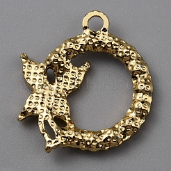 Pendentifs d'émail en alliage&nbsp;PALLOY-WH0112-03KCG-01