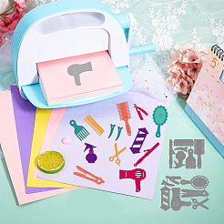 Трафареты для резки штампов из углеродистой стали для парикмахерских услуг DIY-WH0309-999