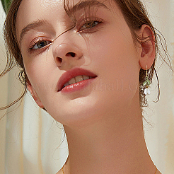 2 пара двух стилей сережек-подвесок из сплава с эмалью&nbsp;EJEW-HS00006