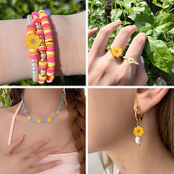 200шт бусины из полимерной глины ручной работы&nbsp;CLAY-TA0001-83