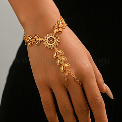Vintage-Armbänder aus Messing mit Weizengliedern&nbsp;AM3628