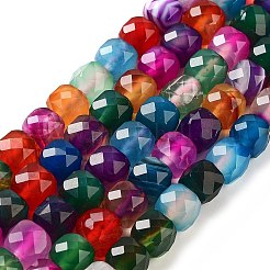 Нити бусин из натурального агата G-H028-A08-04