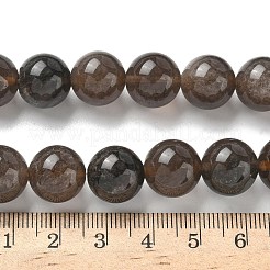 Натуральные ледяные обсидиановые бусинки G-P590-A03-12mm-01