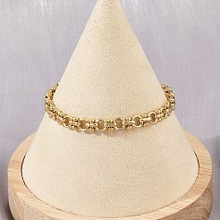 Браслеты-цепочки из нержавеющей стали 304 для женщин BJEW-Z143-22G-01