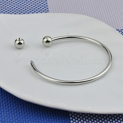 Изготовление браслетов из латуни в европейском стиле&nbsp;BJEW-WH0022-09P