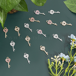 40 pièces pendentifs en alliage de 4 couleurs avec strass&nbsp;RB-CA0001-02