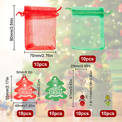 Подарочные бирки из бумаги на рождественскую тематику DIY-SC0028-23