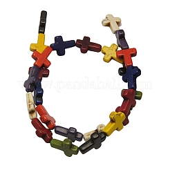 Синтетические бусины из магнезита X-TURQ-16X12-3