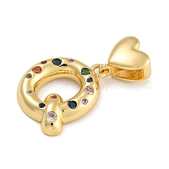 Латунные подвески из микро-паве&nbsp;KK-P281-01G-Q