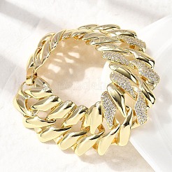 Браслеты из латунной цепочки для женщин BJEW-H630-08G