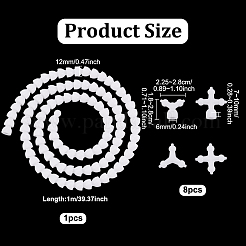 Пластиковая фигурка подвижный скелет AJEW-UN0002-53
