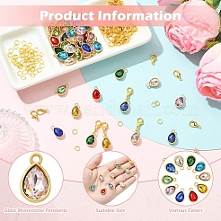 Kits de fabrication de pendentifs en forme de larme à faire soi-même&nbsp;DIY-YW0018-59
