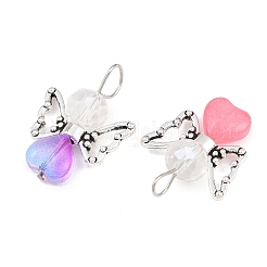 Градиент цвета краска для выпечки прозрачные стеклянные подвески&nbsp;PALLOY-JF03274