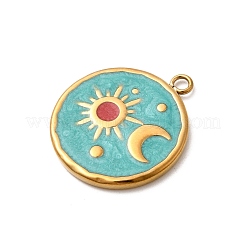 Подвески из нержавеющей стали 304 с эмалью&nbsp;STAS-B113-12G-01