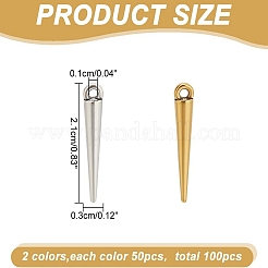 100 шт. 2-х цветные подвески в тибетском стиле TIBEP-AR0001-19