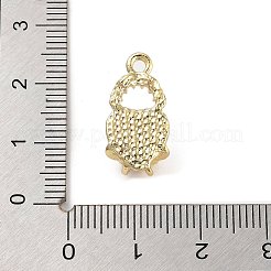 合金ガラスラインストーンチャーム  樹脂パール付き  ゴールドカラー  カラフル  ハート  19x10x6mm  穴：1.8mm&nbsp;PALLOY-U003-05A-G