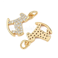 Messing klare Zirkonia Charms&nbsp;XGRQ3P271-569G