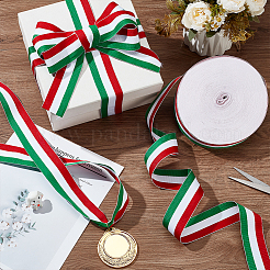 Лента в полоску из трехцветного полиэстера длиной 50 ярд. OCOR-WH0078-199C