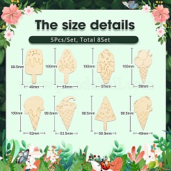 Незавершенные вырезы из дерева для мороженого WOOD-CJC0008