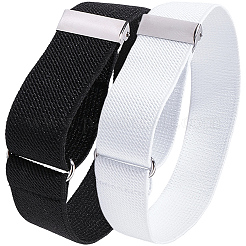 8 шт. 2-цветные полиэстеровые держатели для рукавов рубашек&nbsp;AJEW-CY0002-13