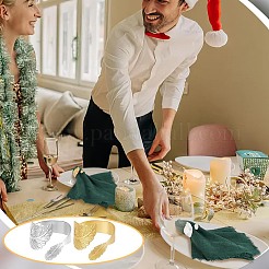 20 шт. 2 стиля железных колец для салфеток&nbsp;AJEW-PH0012-08