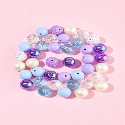 40шт 8 стиля акриловые бусины&nbsp;OACR-FS0004-11