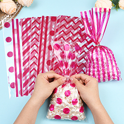 100 шт. 4-х видов прямоугольных пластиковых пакетиков для конфет&nbsp;ABAG-WH20013-19E