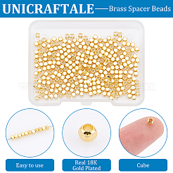 300 шт. латунные разделительные бусины&nbsp;FIND-UN0015-46G