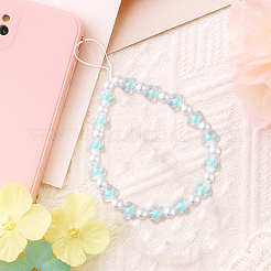 4 шт. 2-х цветные резиновые ремешки для мобильных телефонов AJEW-GO0002-55