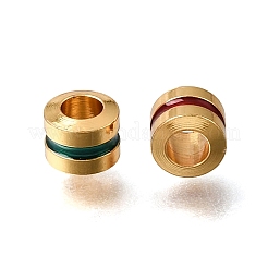 Messing Emaille-Perlen&nbsp;KK-G605-06G